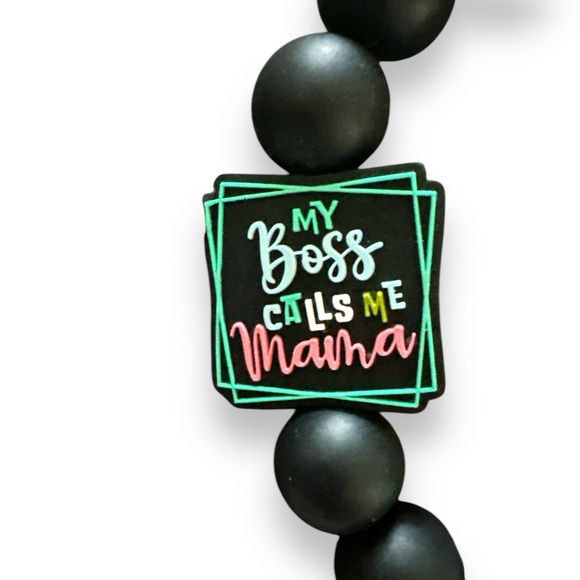 My Boss Calls Me Mama Silicone Wristlet - Picture 2 of 2